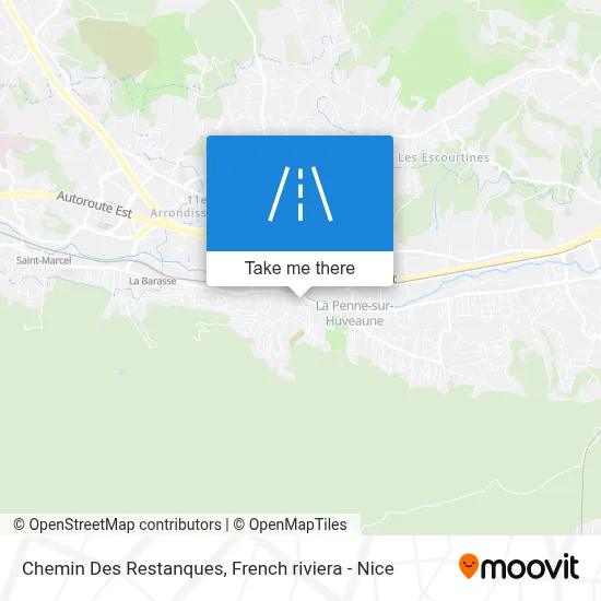 Chemin Des Restanques map