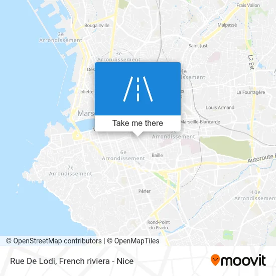 Mapa Rue De Lodi