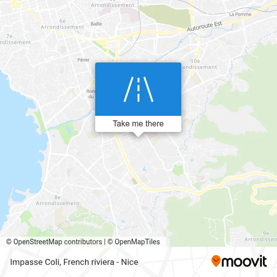 Impasse Coli map
