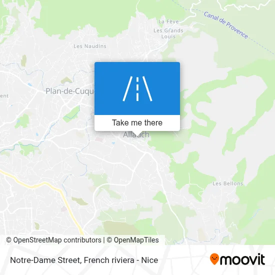 Mapa Rue Notre-Dame