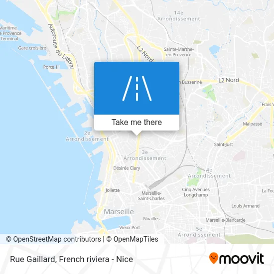 Rue Gaillard map