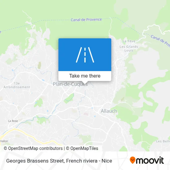Rue Georges Brassens map