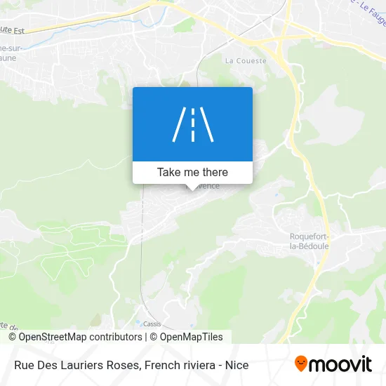 Rue Des Lauriers Roses map