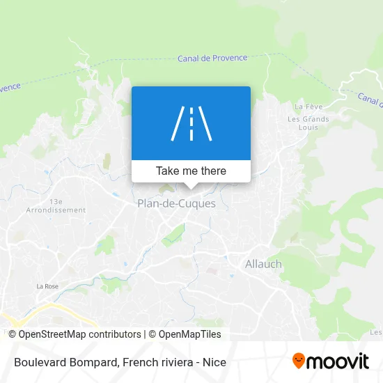 Boulevard Bompard map
