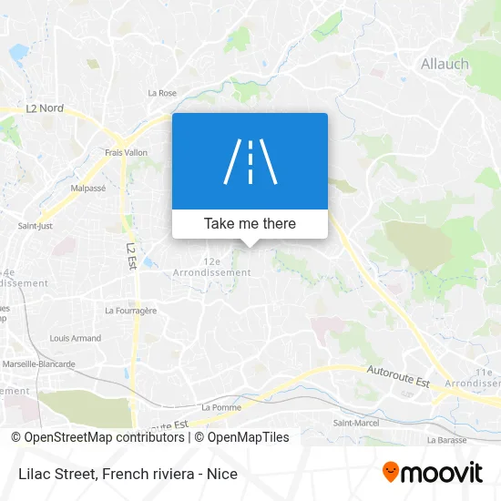Rue Des Lilas map