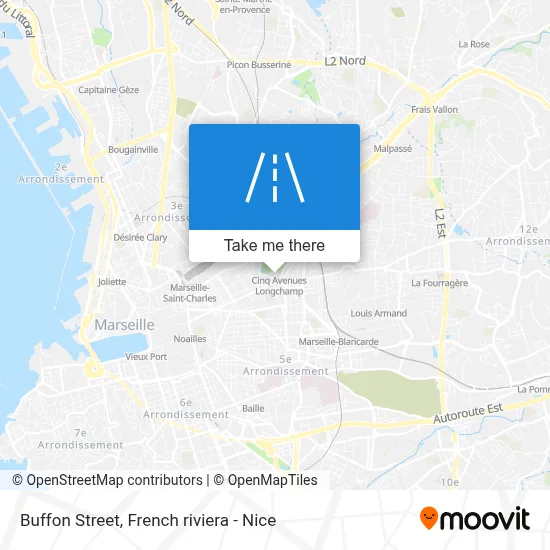 Rue Buffon map