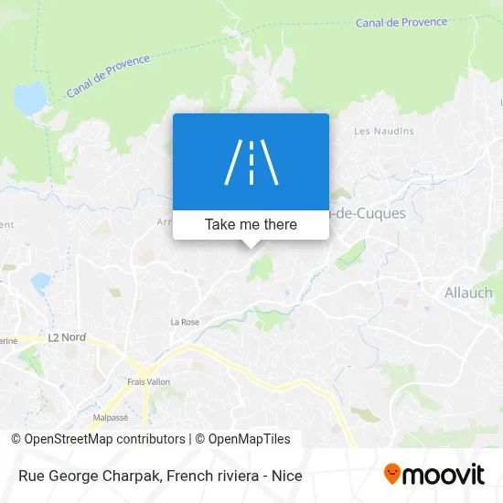 Mapa Rue George Charpak