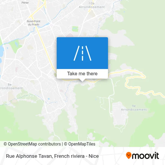 Mapa Rue Alphonse Tavan