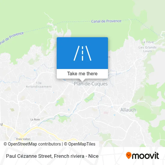 Rue Paul Cézanne map