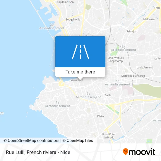 Mapa Rue Lulli