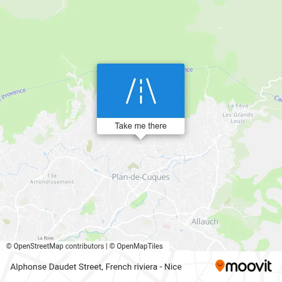 Mapa Rue Alphonse Daudet