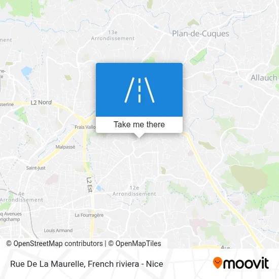 Rue De La Maurelle map