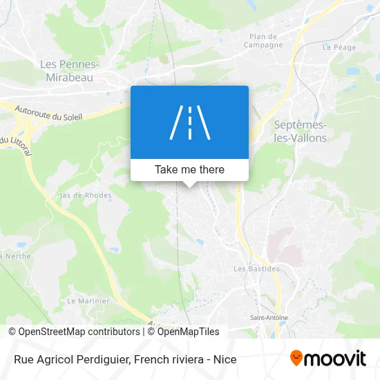 Rue Agricol Perdiguier map