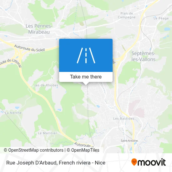 Mapa Rue Joseph D'Arbaud