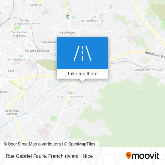 Rue Gabriel Fauré map