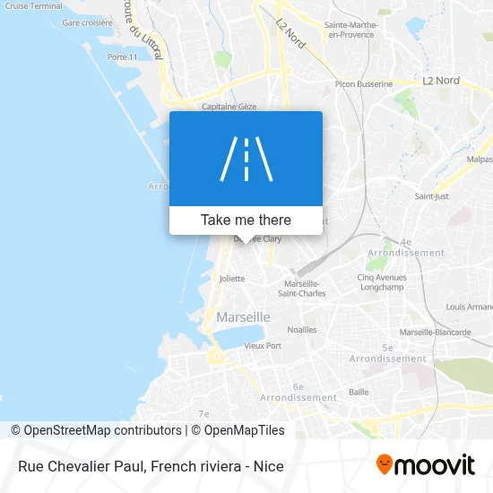 Mapa Rue Chevalier Paul