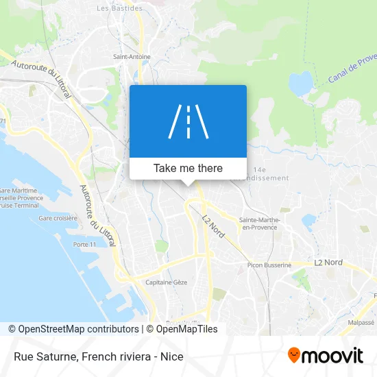 Mapa Rue Saturne