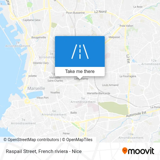 Mapa Rue Raspail