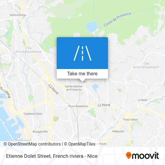 Mapa Rue Etienne Dolet