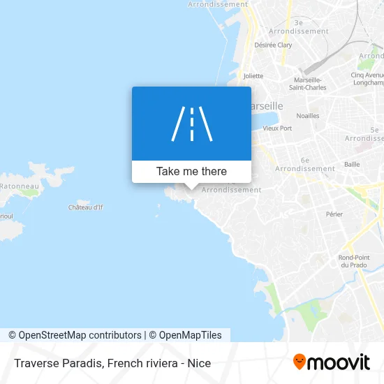 Traverse Paradis map