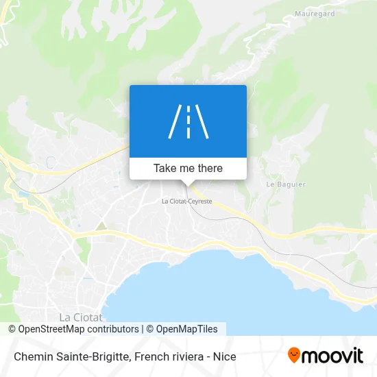 Chemin Sainte-Brigitte map