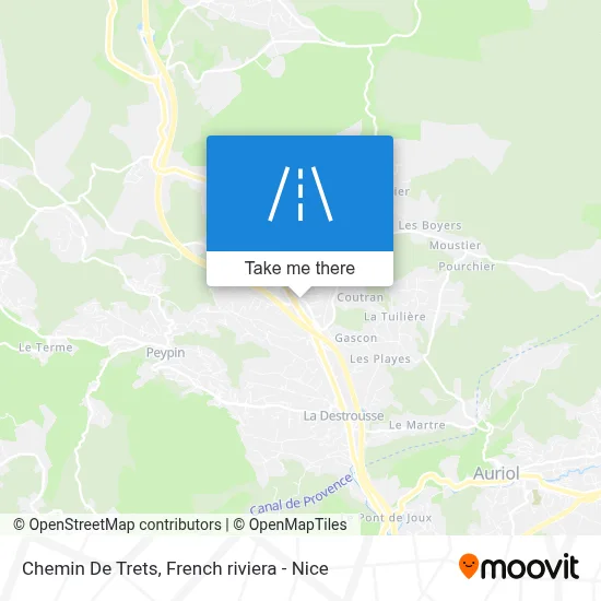 Chemin De Trets map