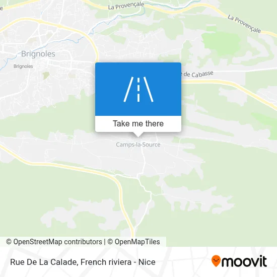 Mapa Rue De La Calade