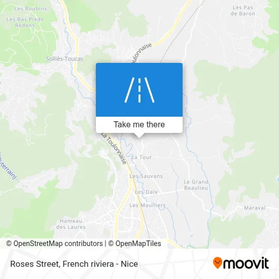 Mapa Rue Des Roses
