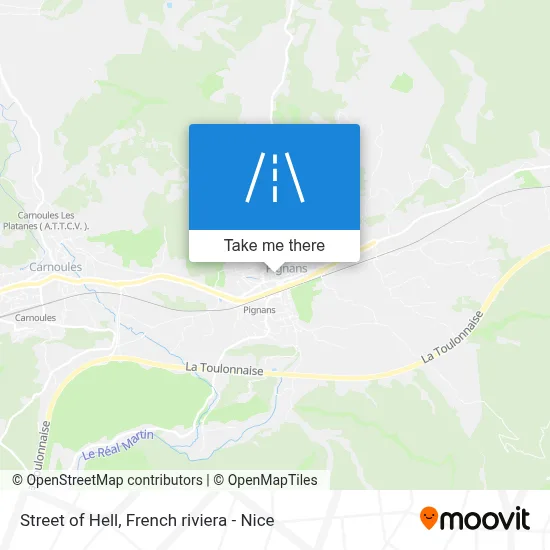 Mapa Rue De L'Enfer