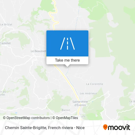 Chemin Sainte-Brigitte map