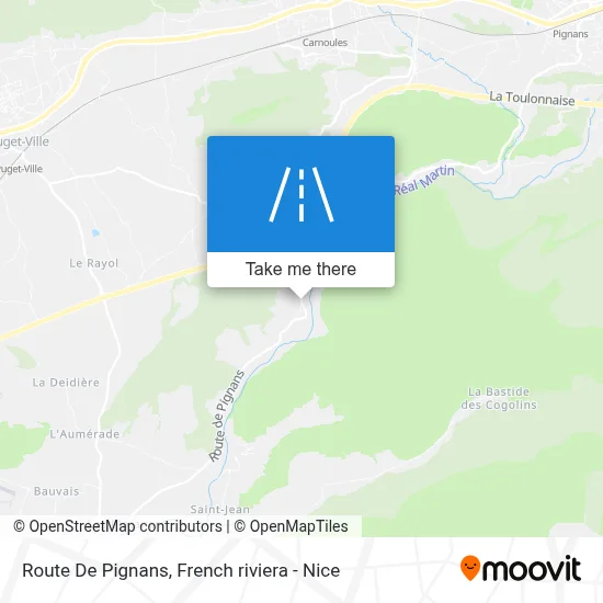Route De Pignans map