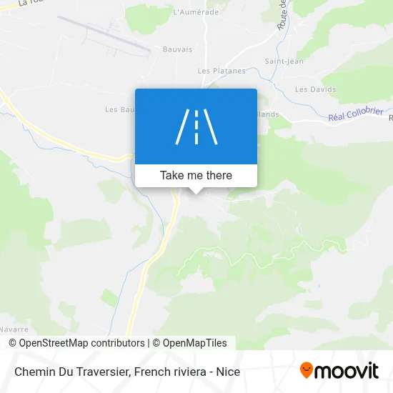 Chemin Du Traversier map