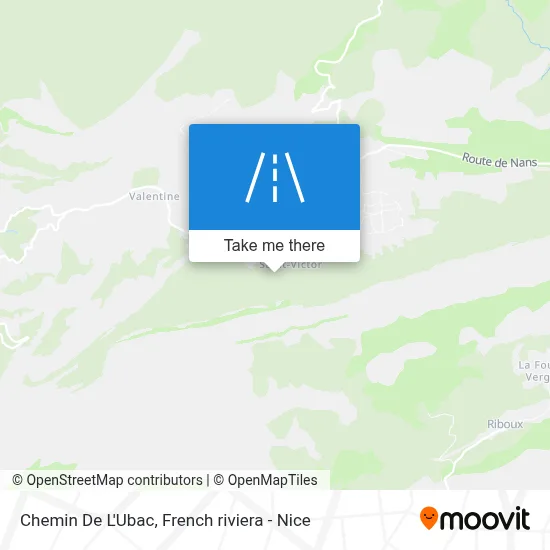 Chemin De L'Ubac map