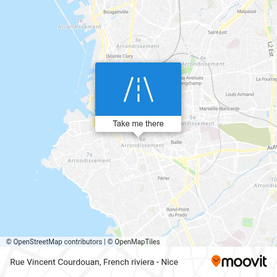 Mapa Rue Vincent Courdouan