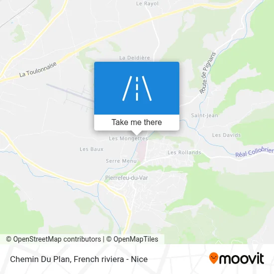 Chemin Du Plan map