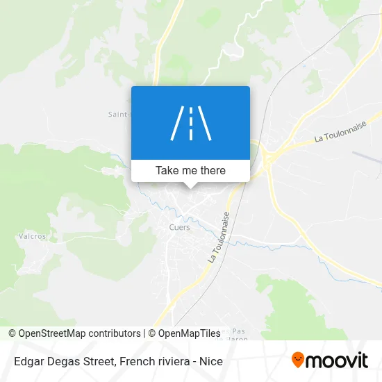 Rue Edgar Degas map
