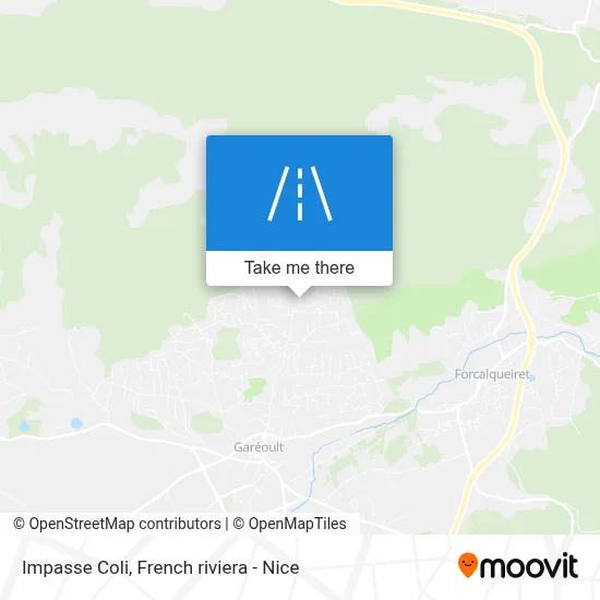 Impasse Coli map