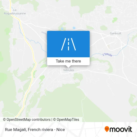 Rue Magali map