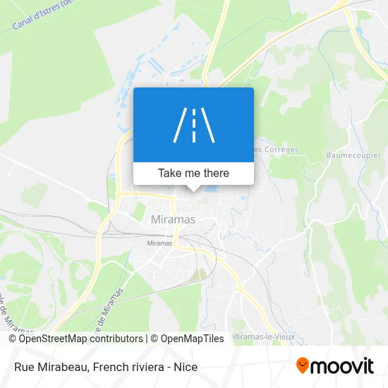 Rue Mirabeau map