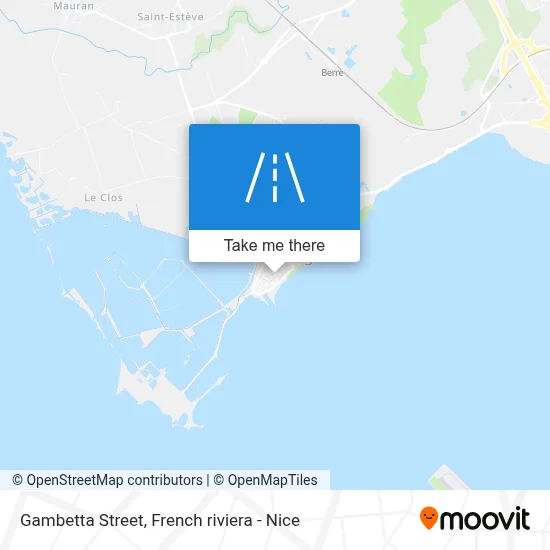 Mapa Rue Gambetta