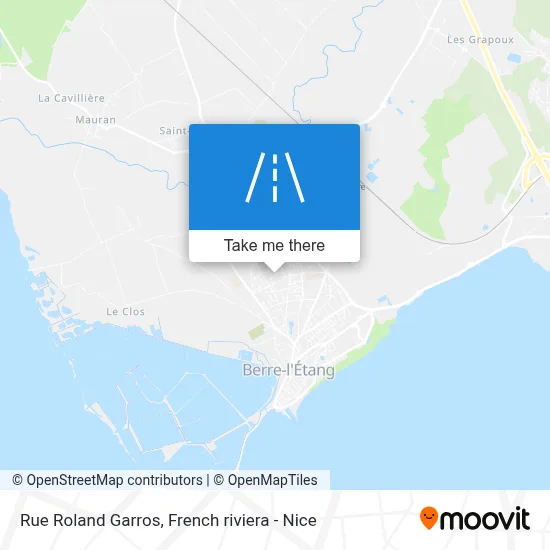 Rue Roland Garros map