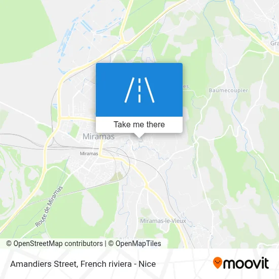 Rue Des Amandiers map