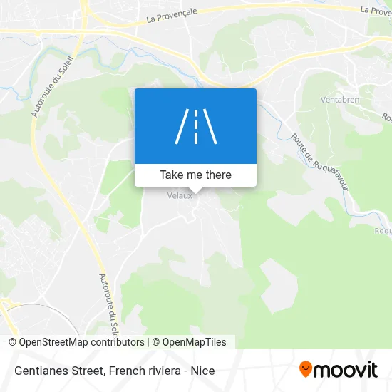 Rue Des Gentianes map