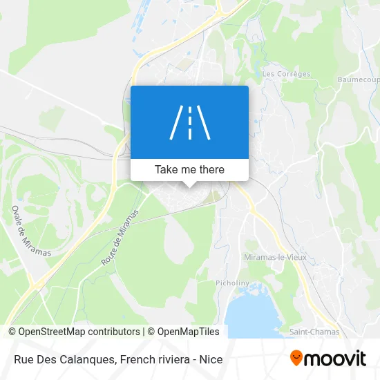 Mapa Rue Des Calanques