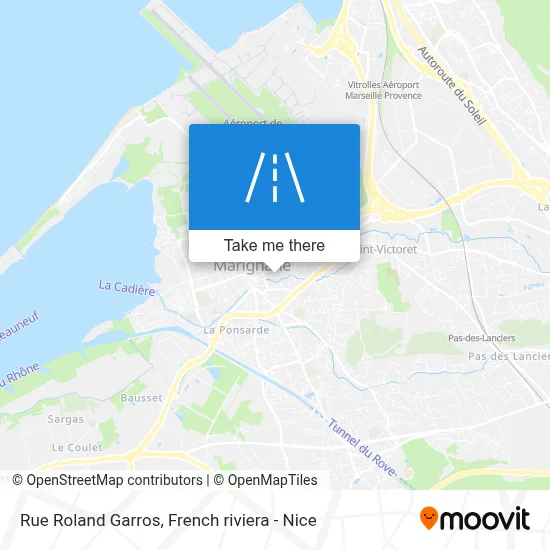 Rue Roland Garros map