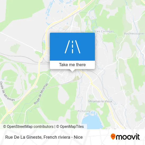 Rue De La Gineste map