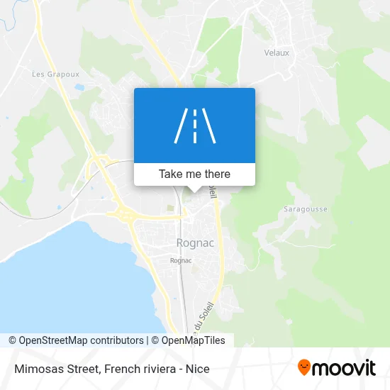 Rue Des Mimosas map