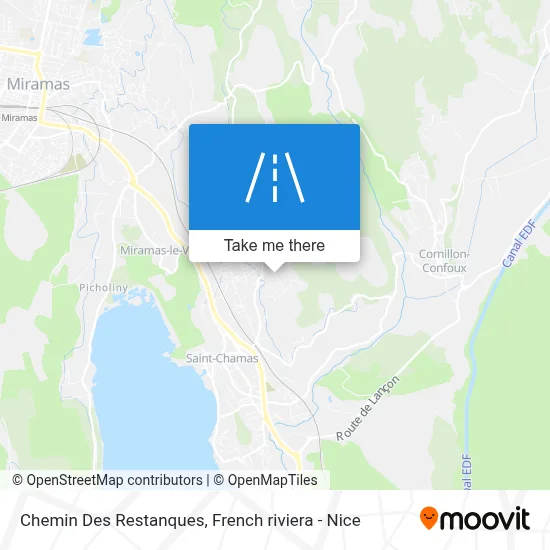 Chemin Des Restanques map