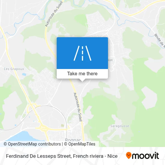 Mapa Rue Ferdinand De Lesseps
