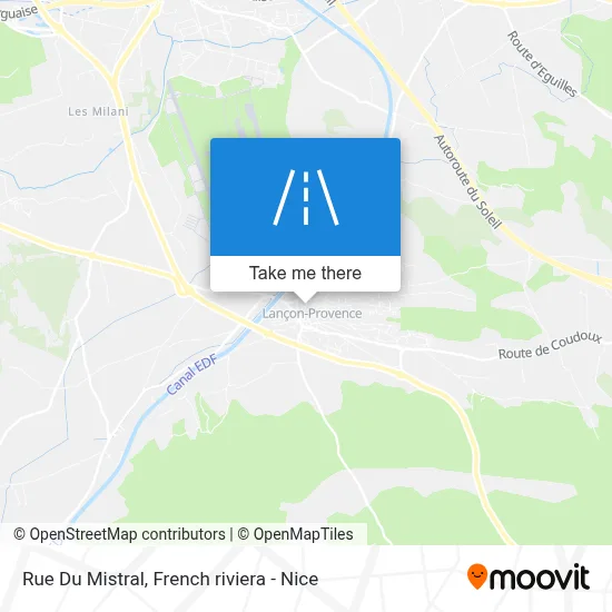 Mapa Rue Du Mistral